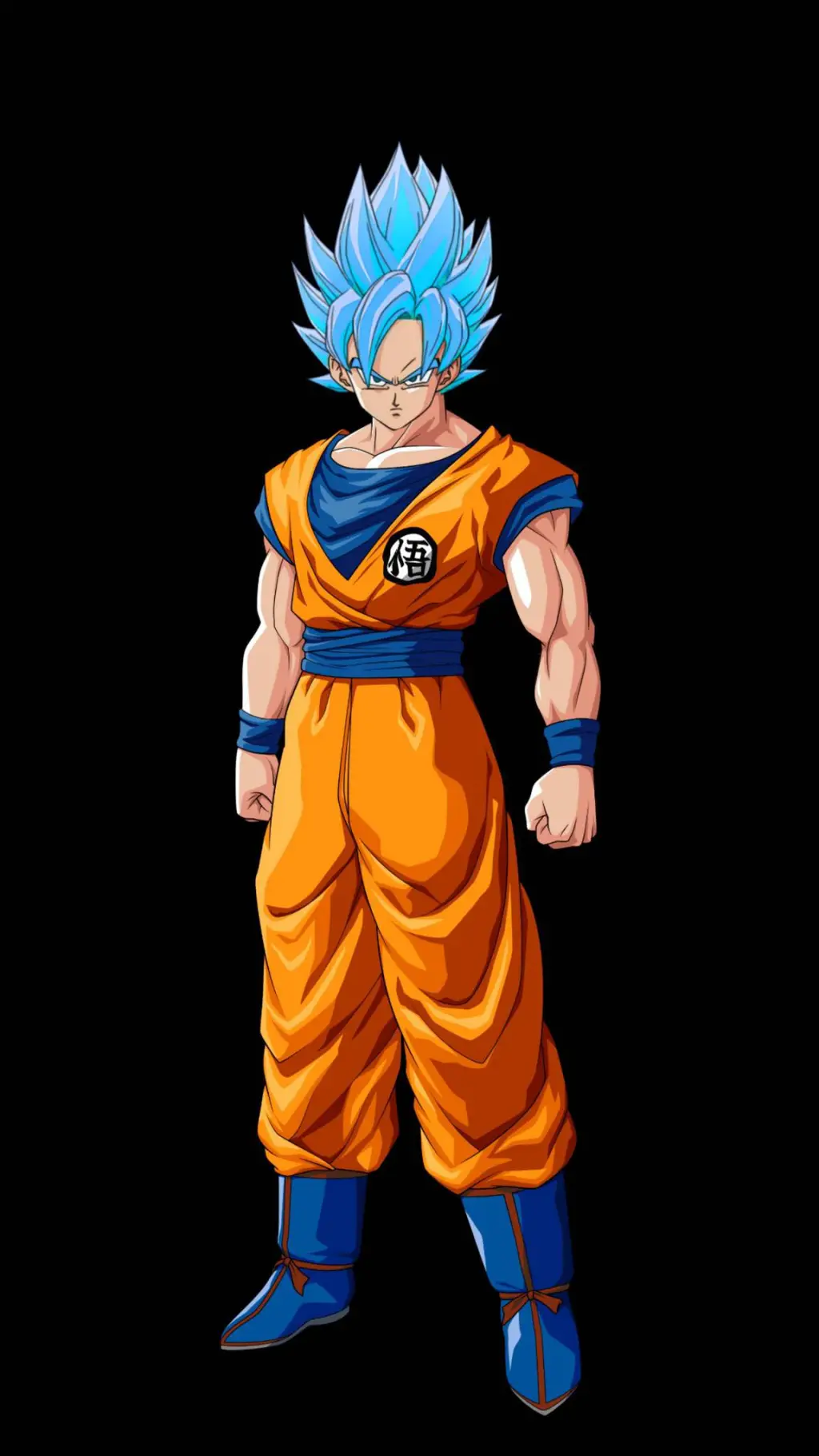 ai character: SSJB Goku background