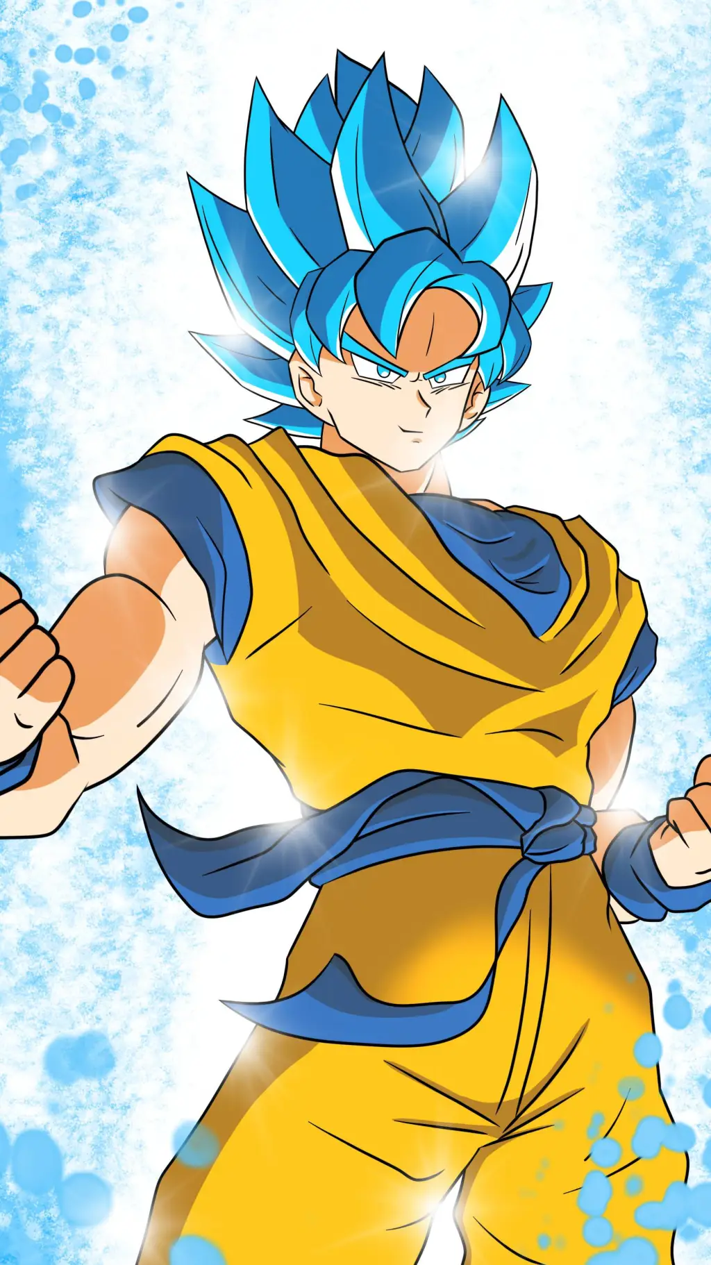 ai character: SSJB Goku background