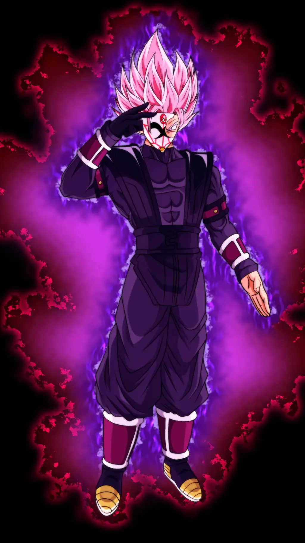 ai character: XSSJ4 Goku Black  background