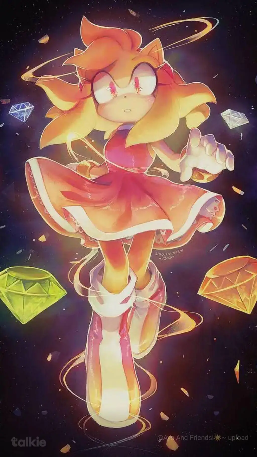 ai character: Super Amy background