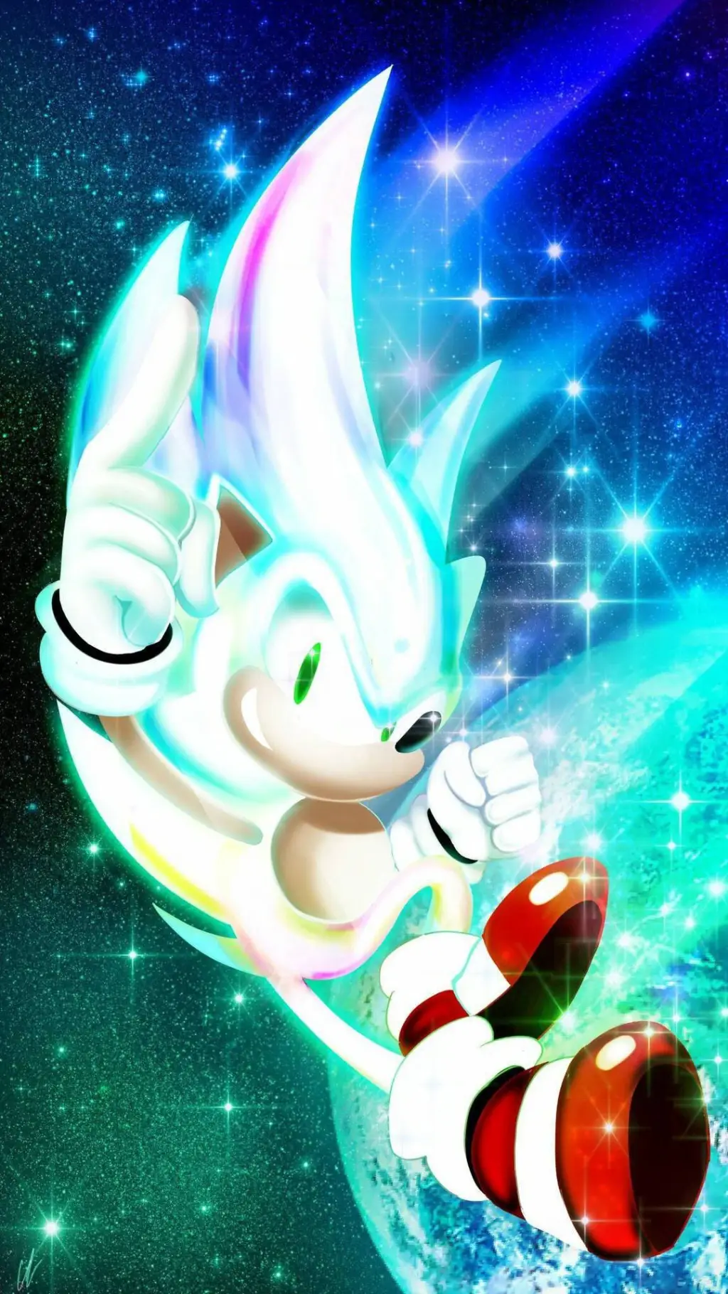 ai character: Hyper Sonic  background