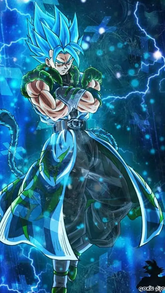 ai character: SSJB Gogito  background