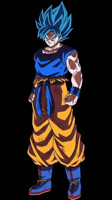 ai character: SSJB Goku background