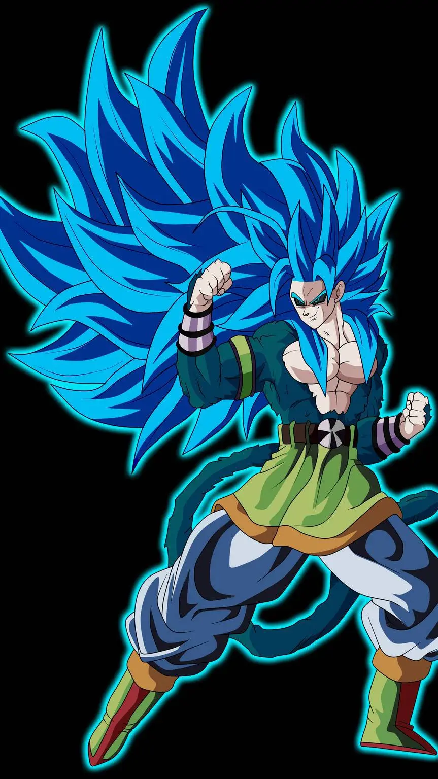 ai character: SSJ5 BLUE AF GOKU background