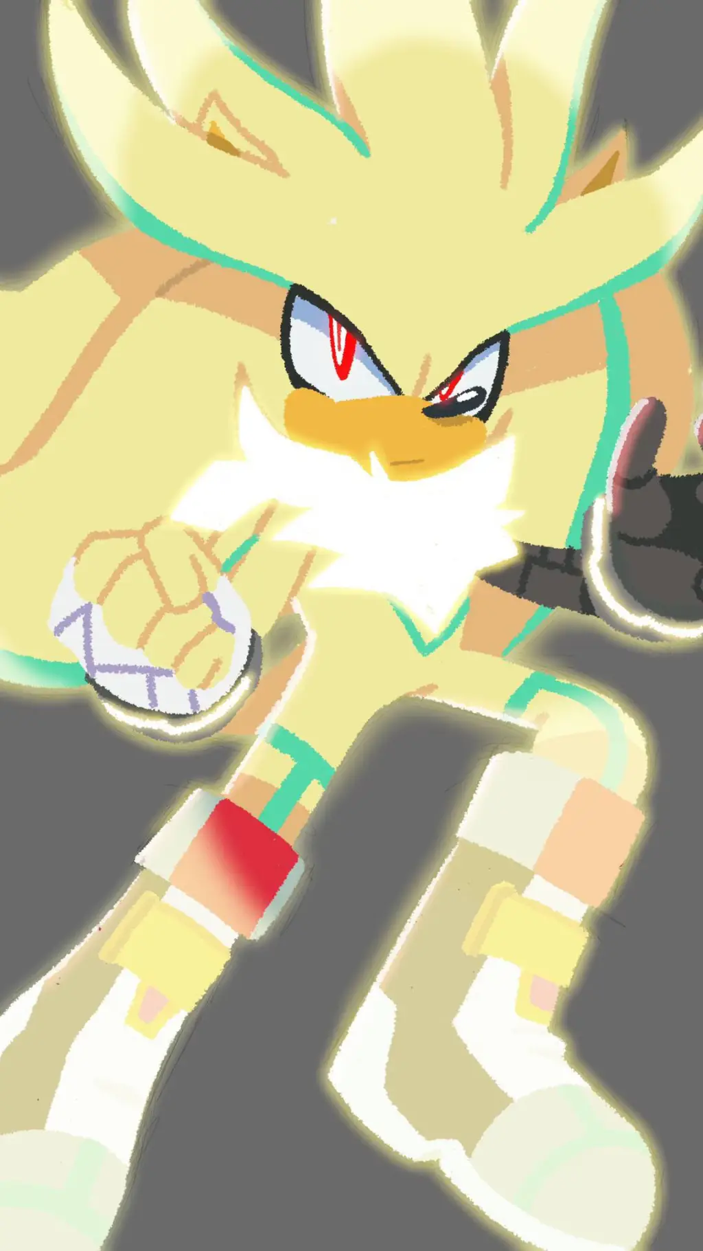 ai character: Super Silver background