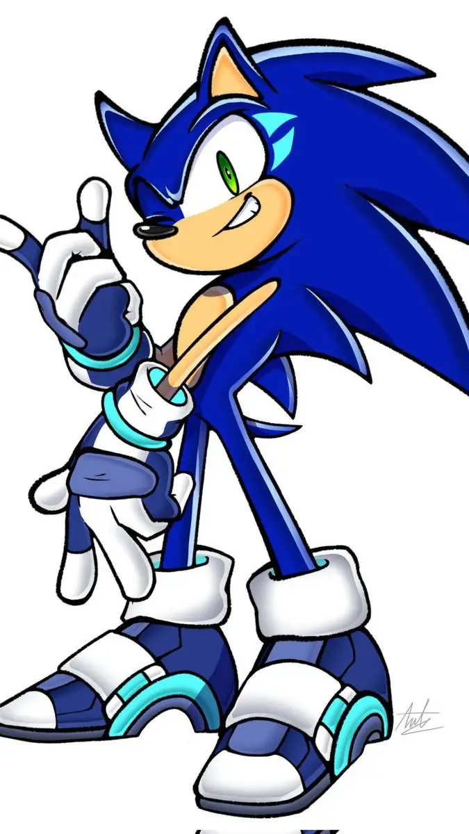 ai character: Sonic the hedgehog background