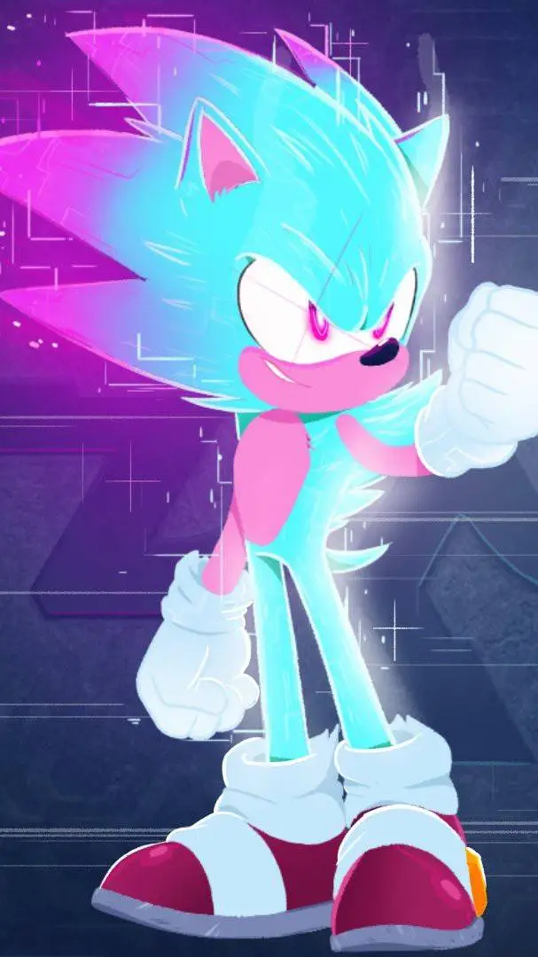 ai character: Cyber Sonic Remake background