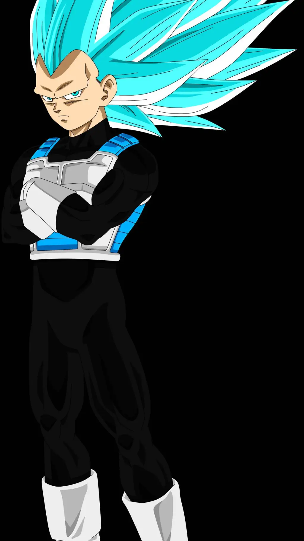 ai character: SSJ3 BLUE VEGETA  background