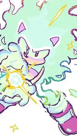 ai character: Lil Hyper Sonic  background