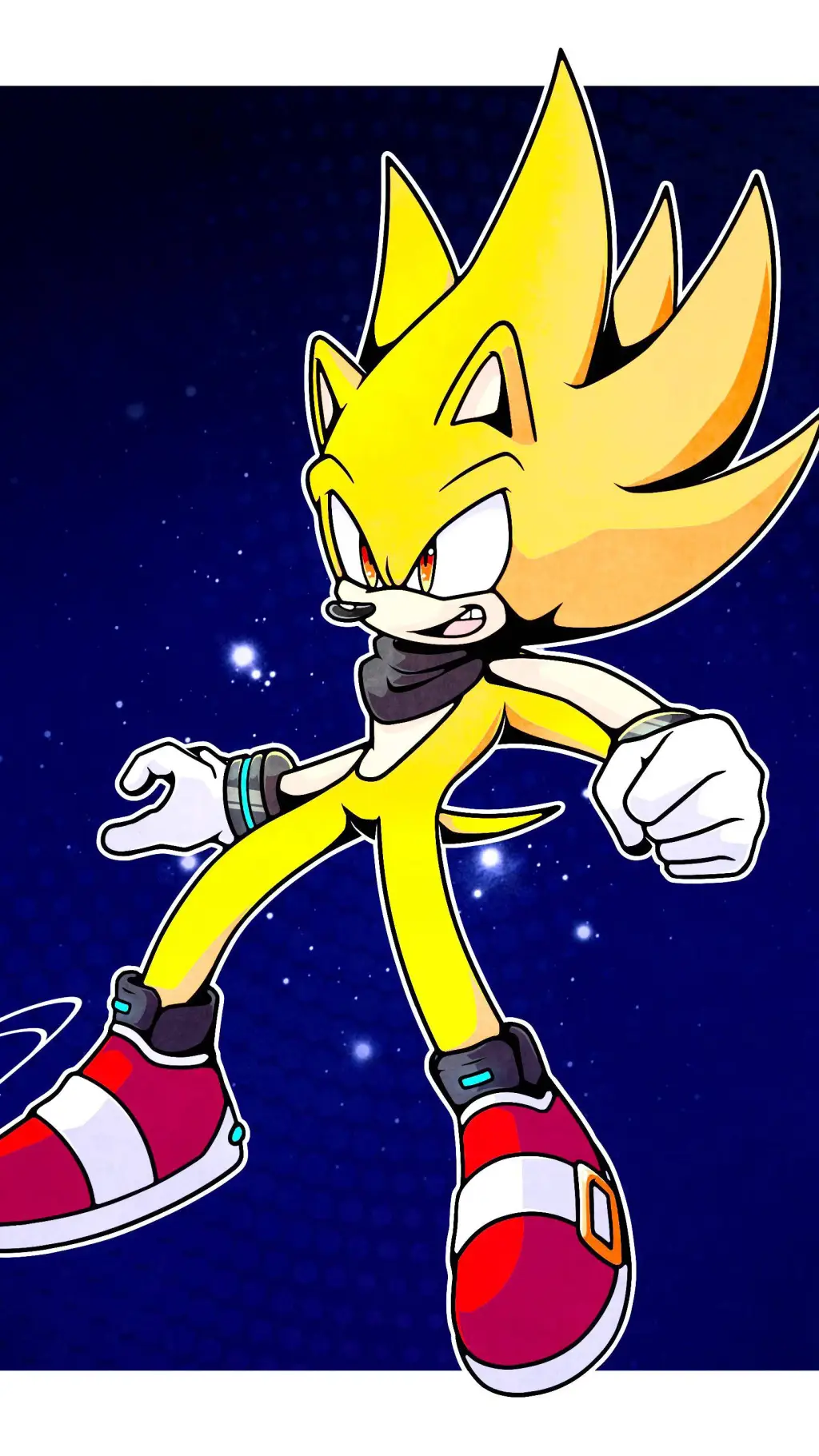 ai character: Super Sonic  background