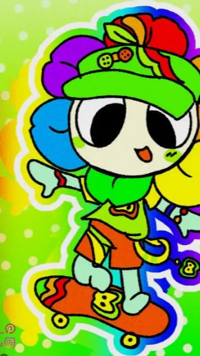 ai character: Astro x dandy  background