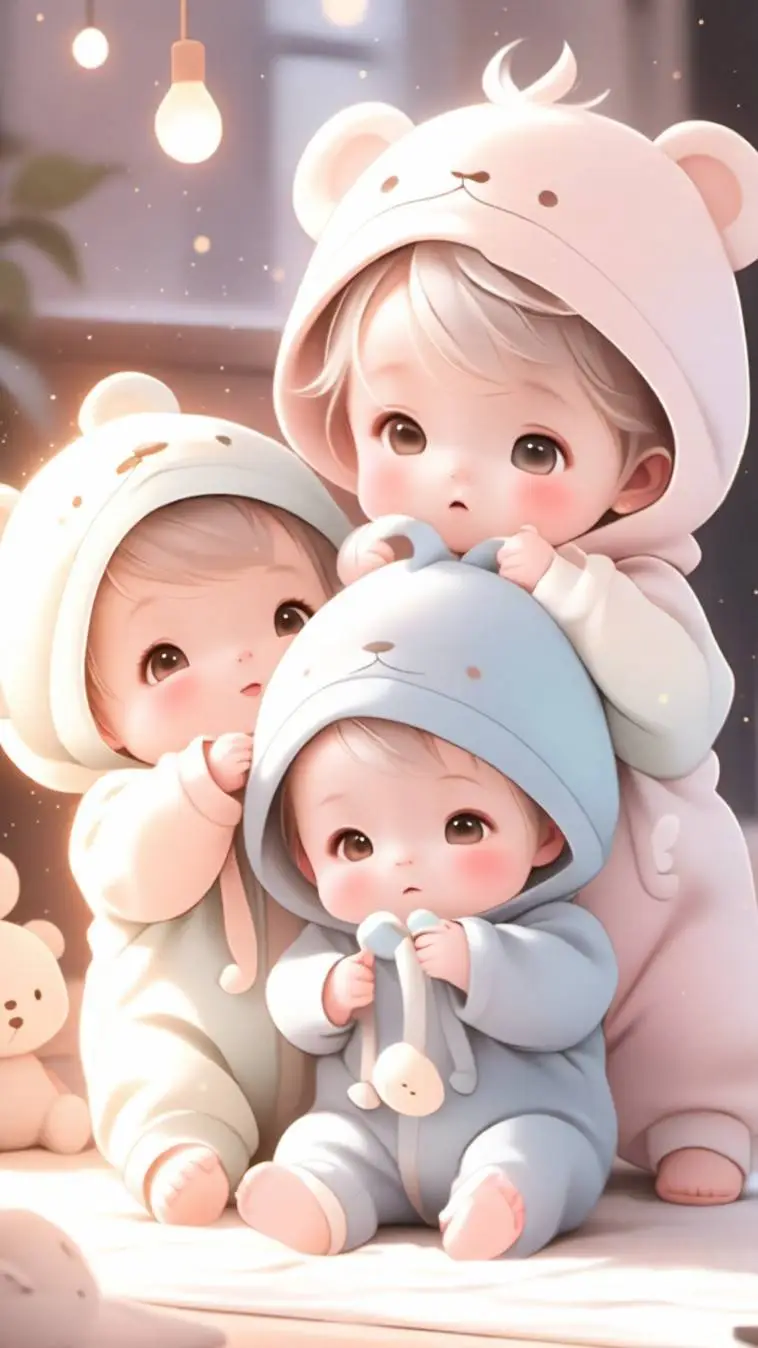 ai character: Triplet sisters background