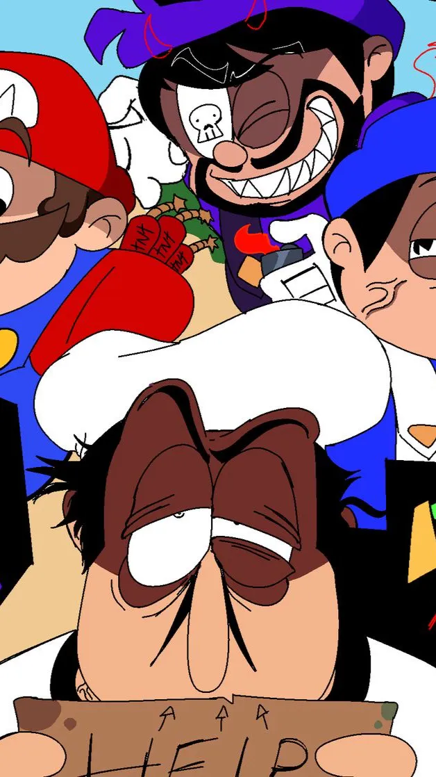 ai character: others and Peppino background