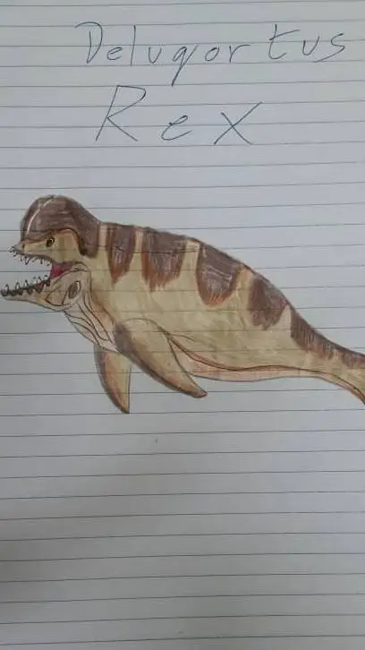 ai character: Delugortus rex background