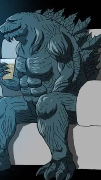 ai character: Filius Godzilla background