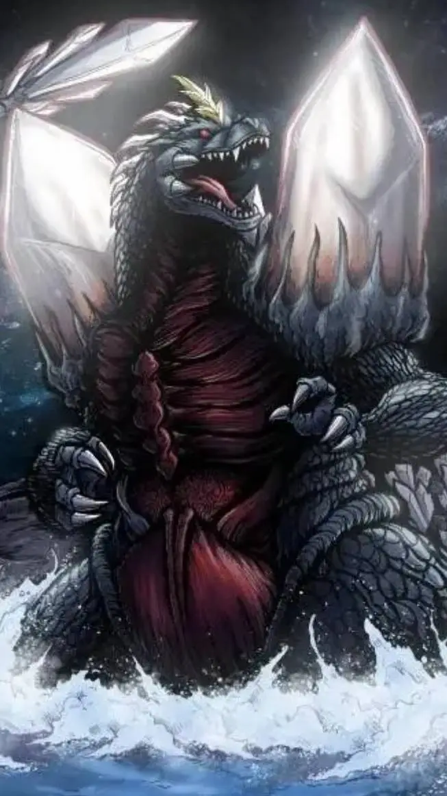 ai character: Spacegodzilla 1994 background