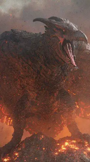 ai character: Rodan  background