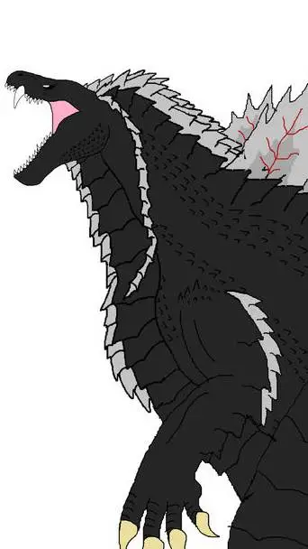 ai character: Godzilla Ultima background