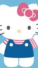ai character: Kitty White background