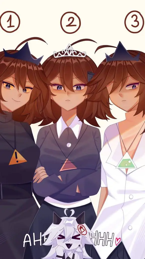 ai character: Three Δlices background