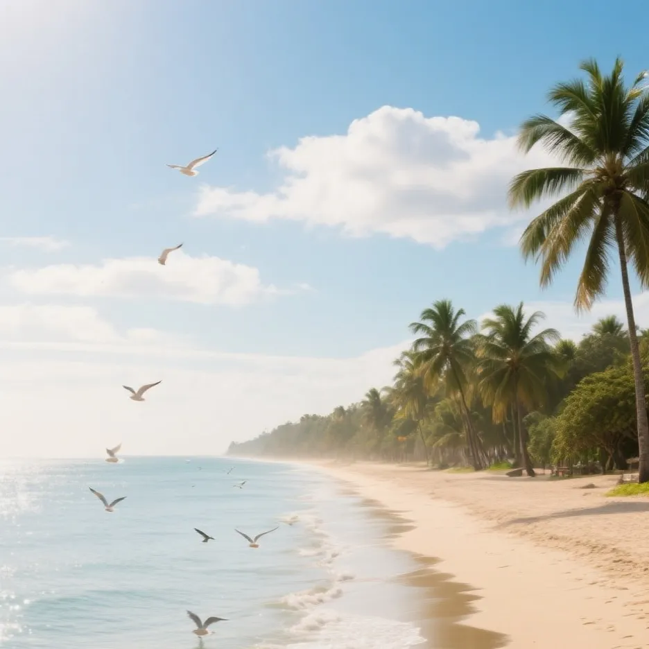 chat with ai character: Beach