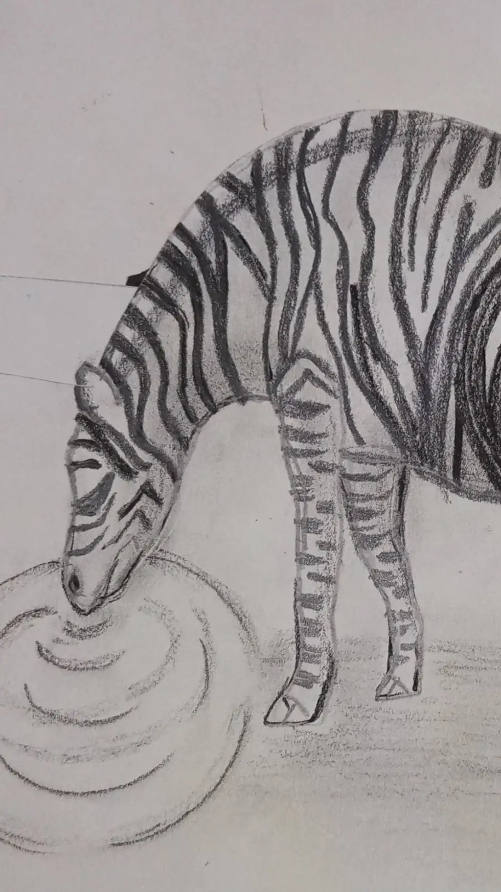 ai character: Zebra background