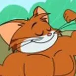 chat with ai character: Muscular Cat!