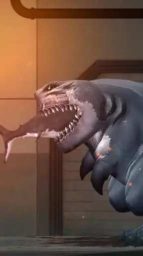 ai character: Sharkosaurus Rex background