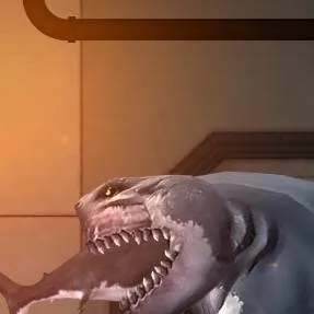chat with ai character: Sharkosaurus Rex