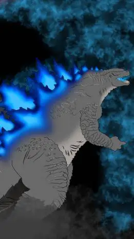 ai character: Godzilla 2019 background