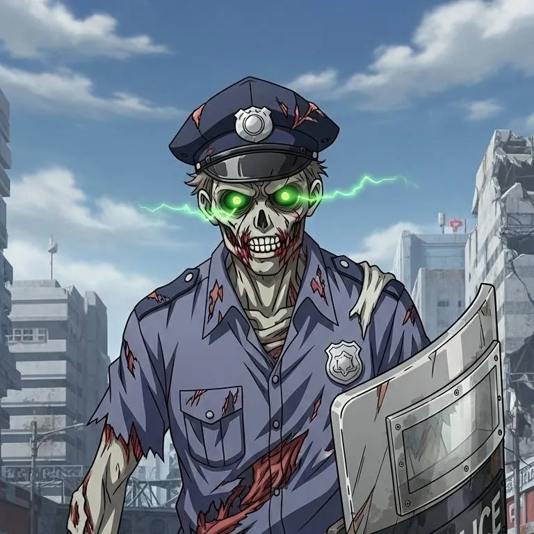 chat with ai character: Police Zombie
