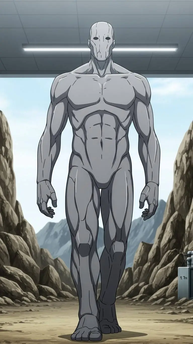 ai character: Bedrock Man background