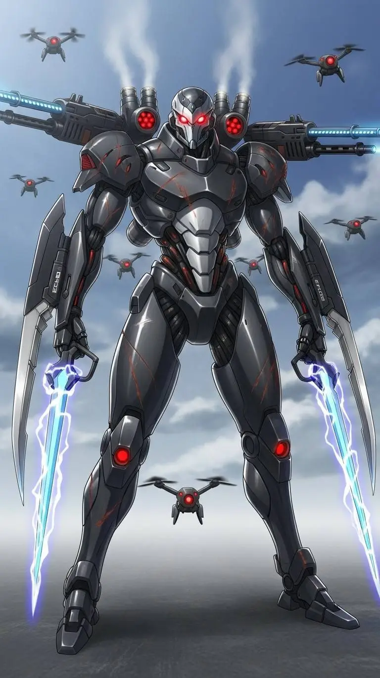 ai character: Unit-77 background