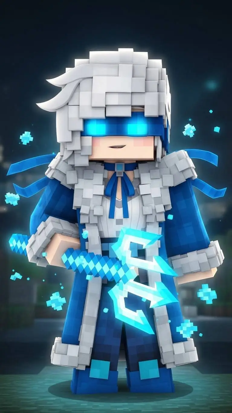 ai character: Glacia Veil background