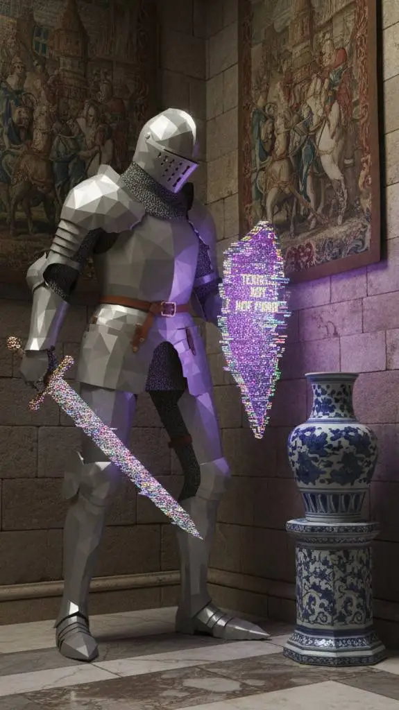 ai character: Sir Glitch-a-Lot background