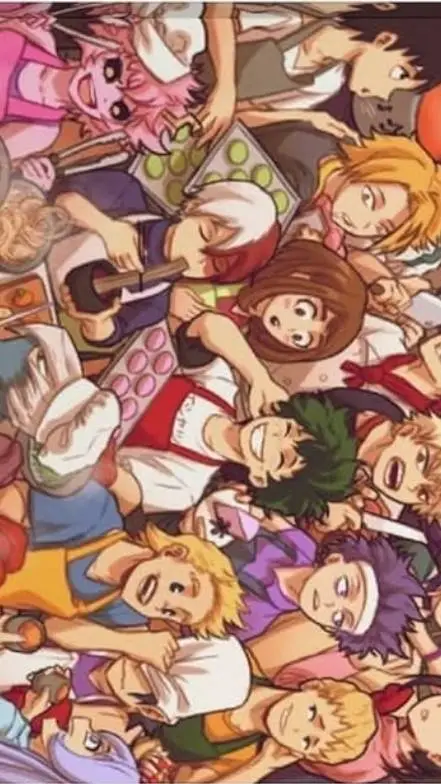 ai character: MHA COOKING  background