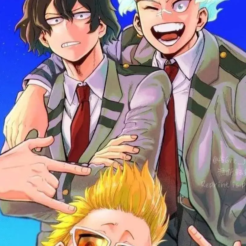 chat with ai character: ROOFTOP TRIO🩵🖤💛