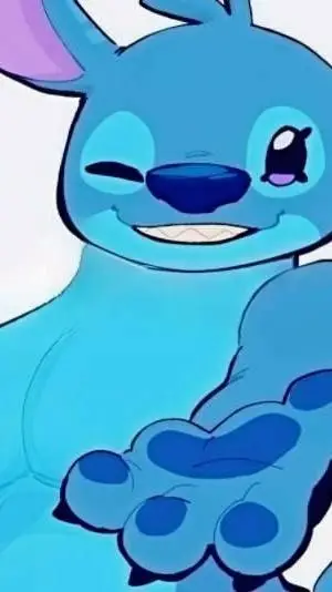 ai character: Stitch  background