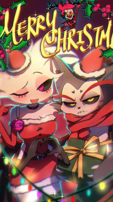 ai character: huskerdust Xmas background