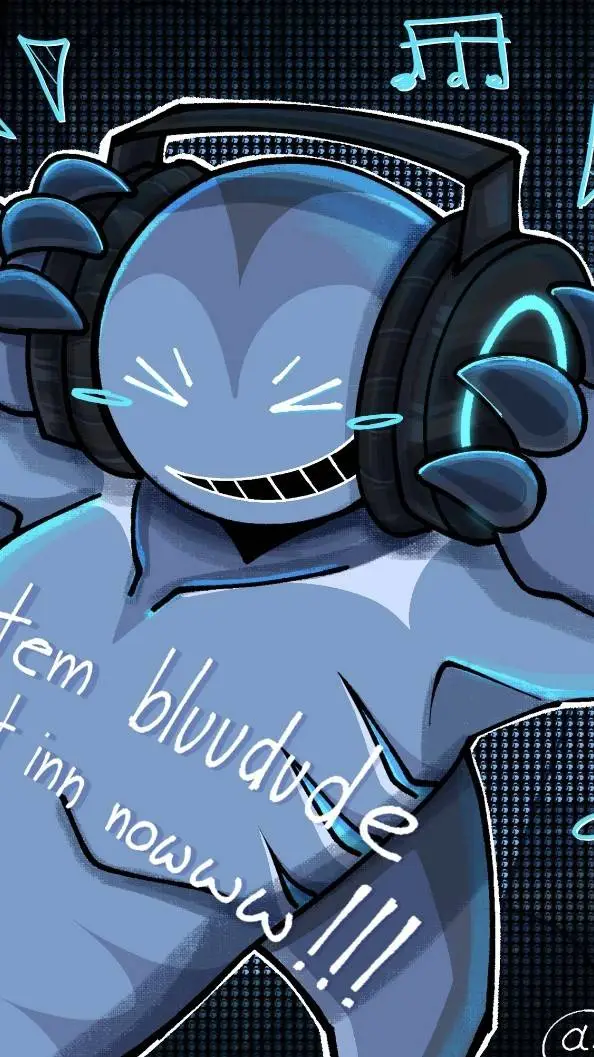 ai character: bluudude background