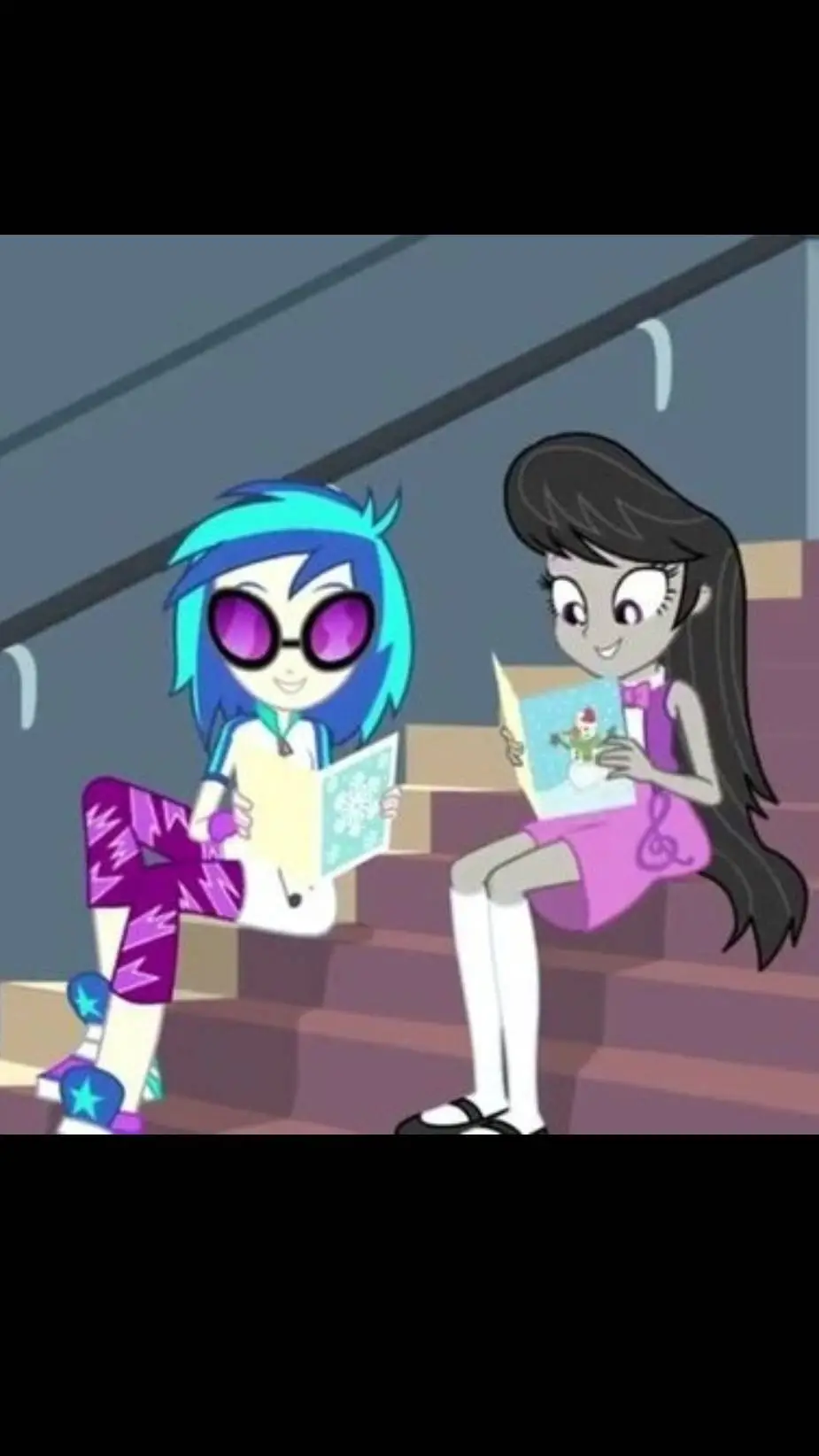 ai character: Vinyl y Octavia background