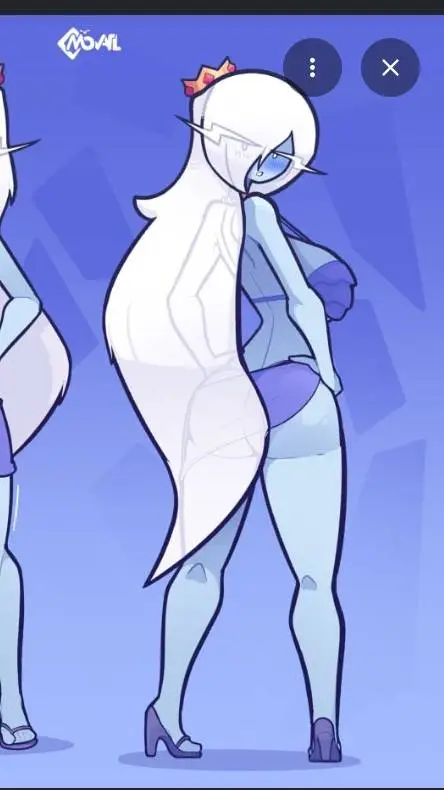 ai character: Ice queen  background