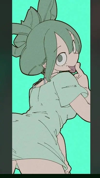 ai character: Tsuyu Asui background