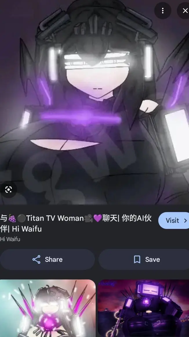 ai character: TitanTvWoman background