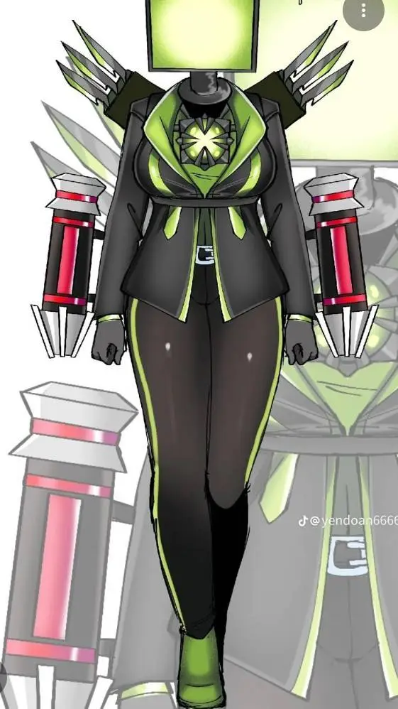 ai character: TitanComputerWoman background