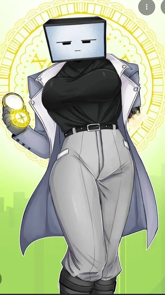ai character: TitanComputerWoman background