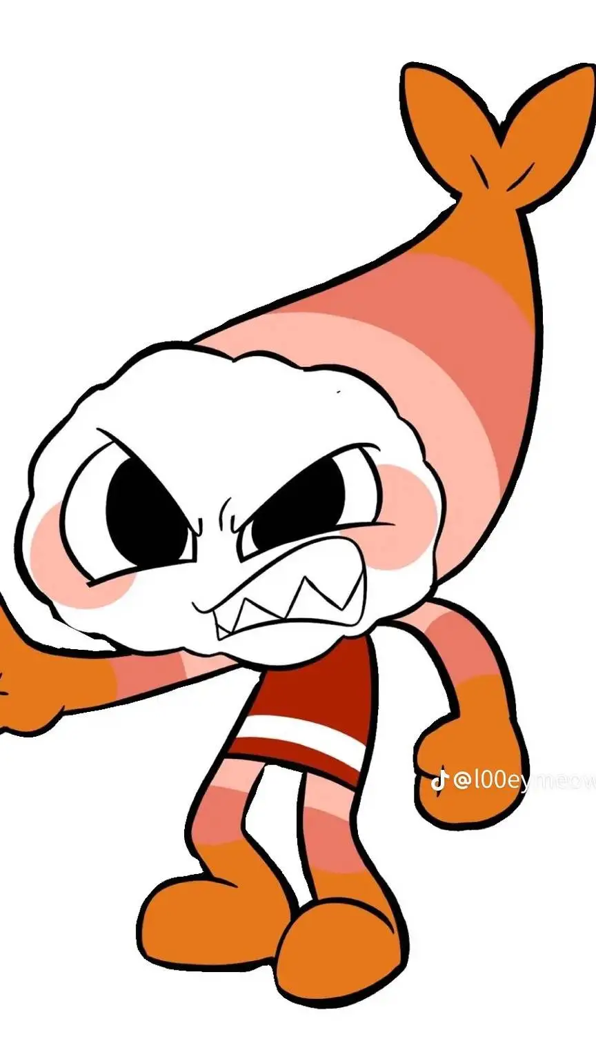 ai character: Shrimpo  background