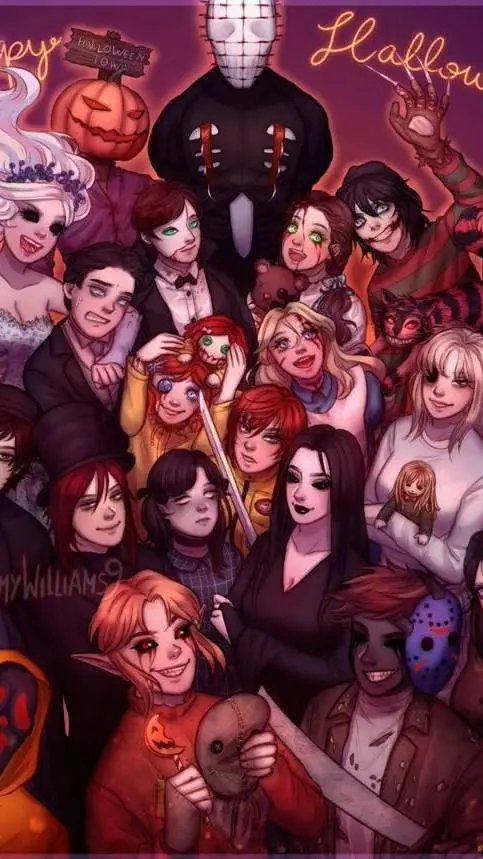 ai character: 𝓒P 𝓗alloween - 🎃 background
