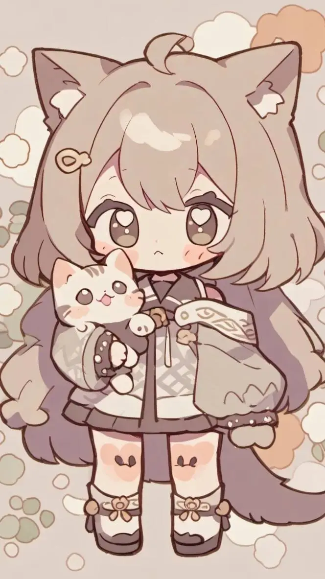 ai character: bebita neko background