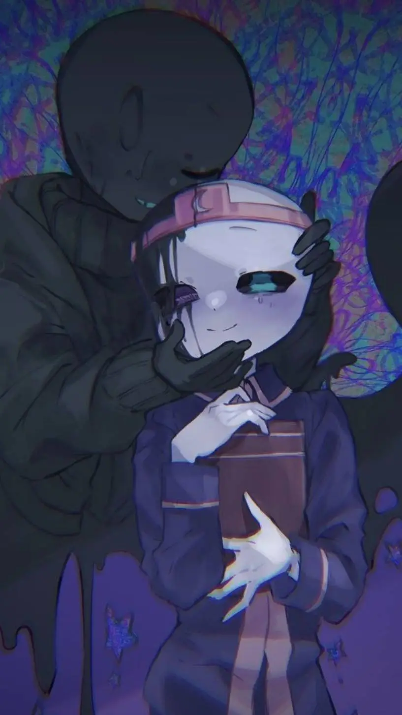 ai character: ☆Nightmare sans🎭🌑 background